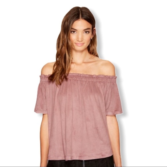 Bishop +Young Brown Suede Off The Shoulder… - Picture 3 of 7